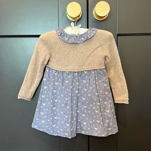 Paz Rodríguez fox sweater dress 24 months